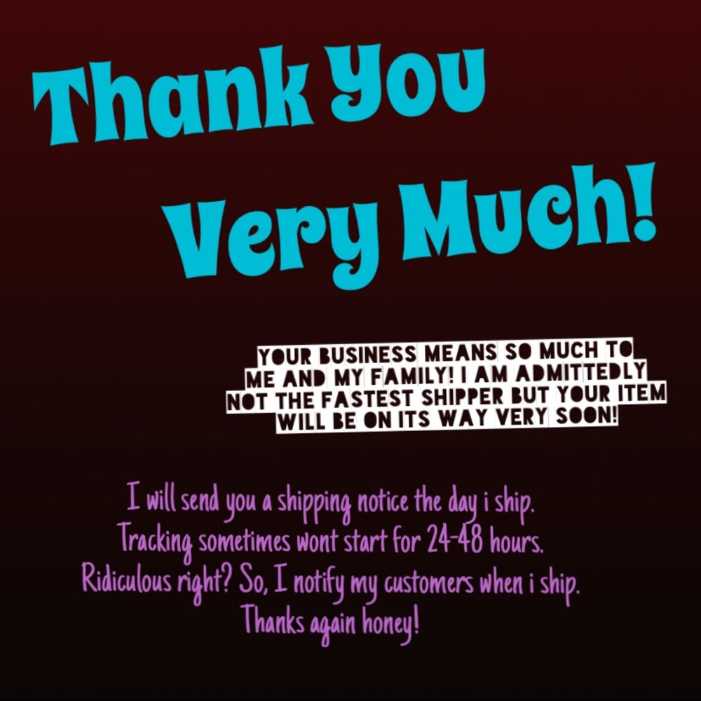 Thank you for shopping with me!